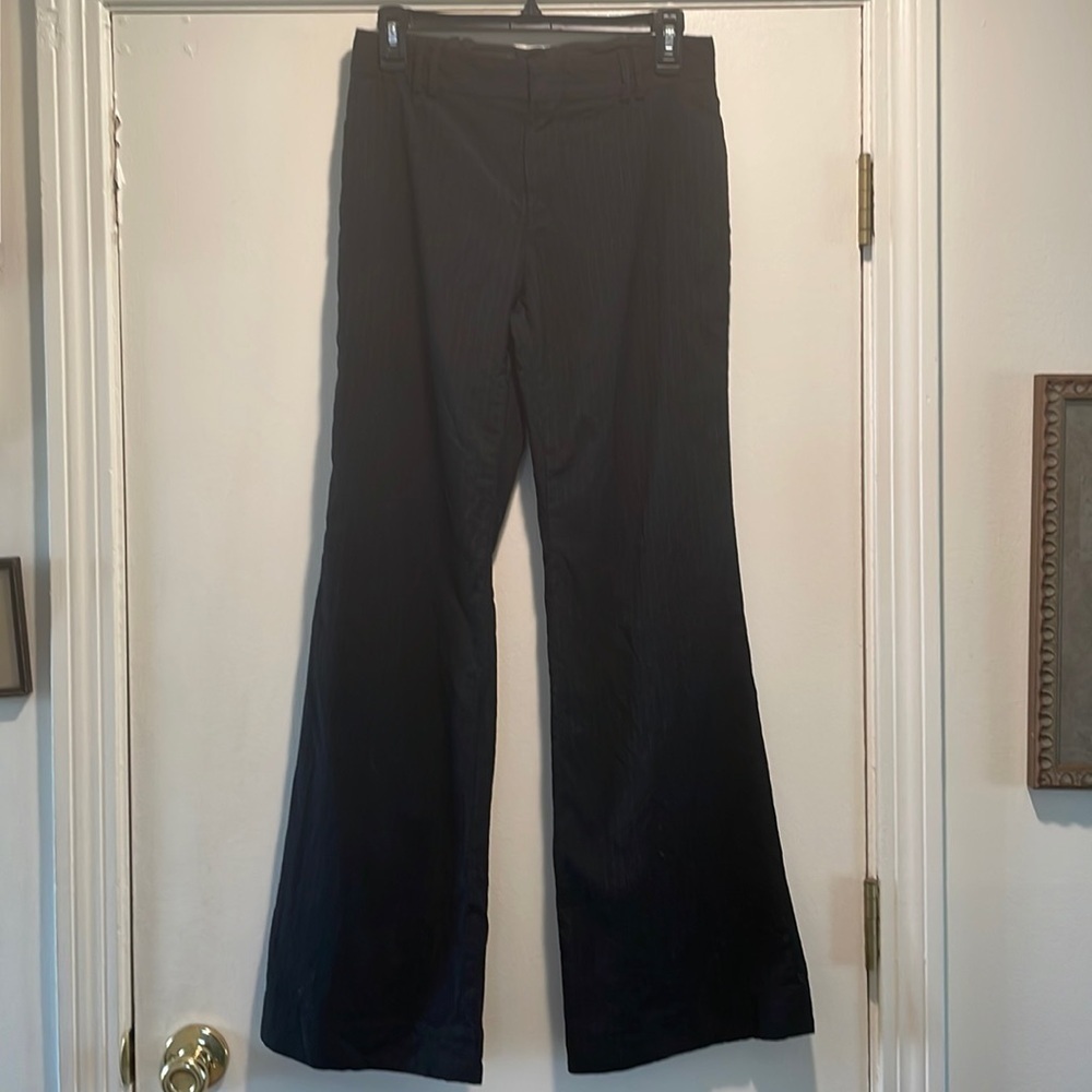 Vintage Gucci Pinstriped Lightweight Laine Wool Navy Blue Pants
